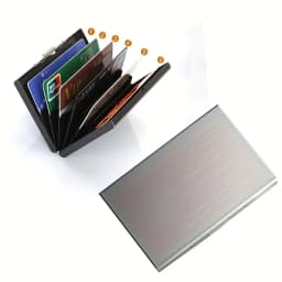 RFID Credit Card Holder, Metal Credit Card Wallet with 6 or 10 Slots Blocking Protector for Men and Women's Safety Purse