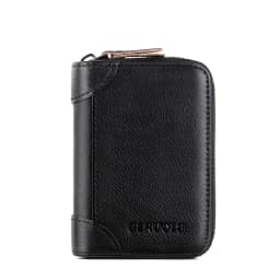 Men's Genuine Leather Large Capacity Multi-Slot Card Holder with Driver’s License Case, New Gradient Color Design, RFID Blocking