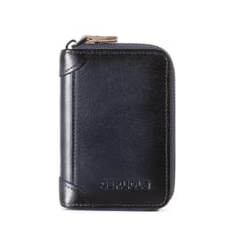 Men's Genuine Leather Large Capacity Multi-Slot Card Holder with Driver’s License Case, New Gradient Color Design, RFID Blocking