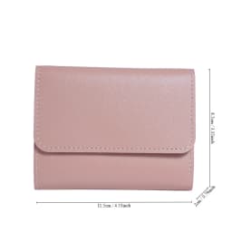 Fashion Ultra Thin Triple Fold Women's Short Wallet, Smooth Surface Multi-Card Holder Mini Coin Purse Ideal Daily Gift for Women