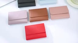 Fashion Ultra Thin Triple Fold Women's Short Wallet, Smooth Surface Multi-Card Holder Mini Coin Purse Ideal Daily Gift for Women