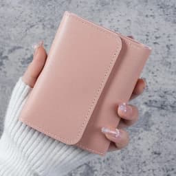 Fashion Ultra Thin Triple Fold Women's Short Wallet, Smooth Surface Multi-Card Holder Mini Coin Purse Ideal Daily Gift for Women