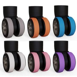 Croppable Luggage Wheels Protector Stickers Luggage Suitcase Wheels Cover Reduce Noise Wheels Sleeve Accessories