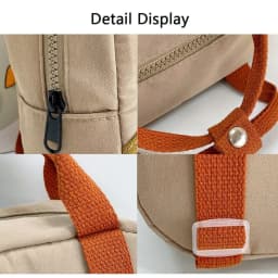 Long Neck Small Dinosaur Kindergarten Children Backpack Cartoon Hook Hair Embroidered Cute Backpack Canvas