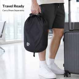 Nylon Hanging Shoe Bag Portable Lightweight Backpack External Shoe Storage Pouch Foldable Travel Gym Hiking Outdoor Holder