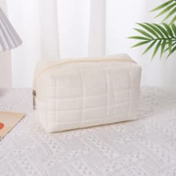 Suede Cosmetic Bag, Large Storage Bag, Travel, Business Trip, Portable High-value Makeup Pouch Organizer Bag