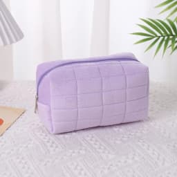 Suede Cosmetic Bag, Large Storage Bag, Travel, Business Trip, Portable High-value Makeup Pouch Organizer Bag