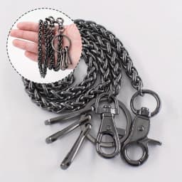 Metal Wallet Chain Pocket Keychain with Lobster Clasps Waist Jeans Chain for Keys, Men Wallet, Pants, Belt Loop, Handbag