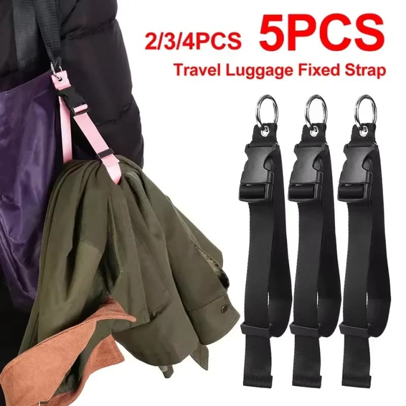 Adjustable Luggage Hanging Strap Clothes Bag Holder Belt Suitcase Travel Accessories for Jackets Umbrellas