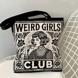1 Pc Weird Girls Club Tote Bag, Girls Club Gifts, Girls Squad, Girls Crew, Girls Weekend, Gift For Hot Girls, Gift For Her, Bes
