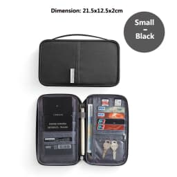 Travel Wallet Family Passport Holder Multi-Pockets Waterproof Document Case Organizer Travel Accessories Document Bag Cardholder