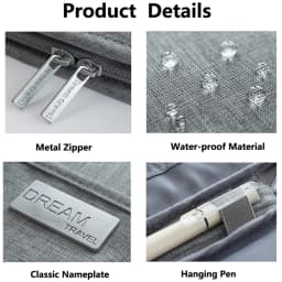 Travel Wallet Family Passport Holder Multi-Pockets Waterproof Document Case Organizer Travel Accessories Document Bag Cardholder