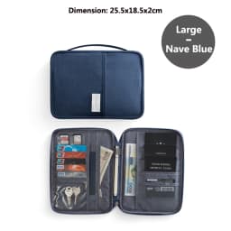 Travel Wallet Family Passport Holder Multi-Pockets Waterproof Document Case Organizer Travel Accessories Document Bag Cardholder