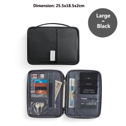 Travel Wallet Family Passport Holder Multi-Pockets Waterproof Document Case Organizer Travel Accessories Document Bag Cardholder