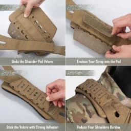 1Pcs Breathable Backpack Shoulder Strap Pad Cushioning Durable Shoulder Pad Multifunctional Non-slip Shoulder Liner Outdoor