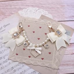 Lolita Bag Accessories Japanese Style 2000S Bag Accessories Bow Bag Chain Pearl Heart DIY Bag Accessories Bag Pendant