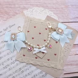 Lolita Bag Accessories Japanese Style 2000S Bag Accessories Bow Bag Chain Pearl Heart DIY Bag Accessories Bag Pendant