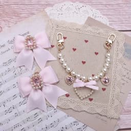 Lolita Bag Accessories Japanese Style 2000S Bag Accessories Bow Bag Chain Pearl Heart DIY Bag Accessories Bag Pendant