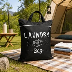 Large capacity 48*58cm travel laundry bag, portable and stain-resistant, with adjustable handle zipper, washable ...
