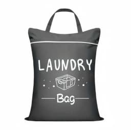 Large capacity 48*58cm travel laundry bag, portable and stain-resistant, with adjustable handle zipper, washable ...