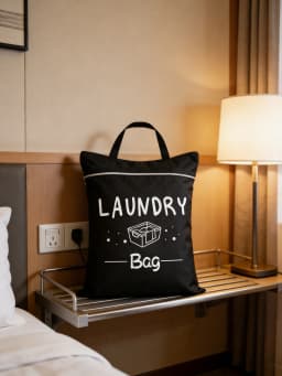 Large capacity 48*58cm travel laundry bag, portable and stain-resistant, with adjustable handle zipper, washable ...