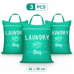 Large capacity 48*58cm travel laundry bag, portable and stain-resistant, with adjustable handle zipper, washable ...