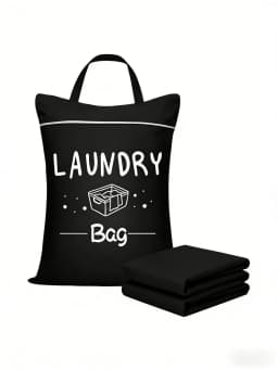 Large capacity 48*58cm travel laundry bag, portable and stain-resistant, with adjustable handle zipper, washable ...