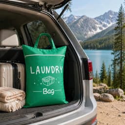 Large capacity 48*58cm travel laundry bag, portable and stain-resistant, with adjustable handle zipper, washable ...
