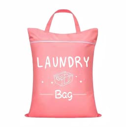 Large capacity 48*58cm travel laundry bag, portable and stain-resistant, with adjustable handle zipper, washable ...