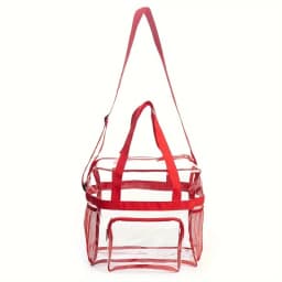 Portable PVC Travel Bag with Large Capacity and Transparent Design for Easy Organization and Washing
