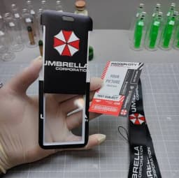 Double Sides Umbrella Lanyard & Card Holder By Umbrella Corporation Neck Strap Card ID Holders with Employee information card