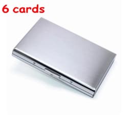 Hot Credit Card Case Wallet Men Women Business Multifunction Slim Wallet Stainless Steel Card Holder 6 Cards 8 Cards 10 Cards
