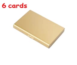 Hot Credit Card Case Wallet Men Women Business Multifunction Slim Wallet Stainless Steel Card Holder 6 Cards 8 Cards 10 Cards