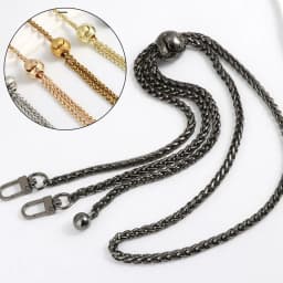 120cm Handle Replacement Metal Purse Chain Strap for Handbag Shoulder Crossbody Bag Chain Strap with Length Adjustable Ball