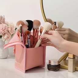 2025 A Spacious Vertical Eyebrow Pencil Case, a Portable Organizer Bag for Makeup, Perfect for Women - Easy to Use And Carry.