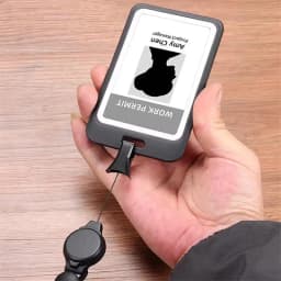ID Accessories with Lanyard Badge Holder Transparent Adjustable Identification Card Holder Portable Cardholder