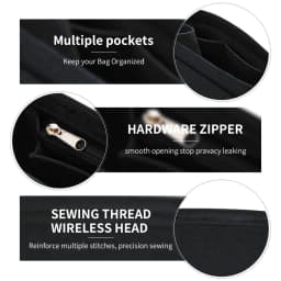 Purse Organizer Insert, Felt Bag Organizer For Handbag Purse Organizer, 5 Colors, 3 Size