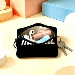 M-Makitas Tool Logo Anti-fade Oxford Cloth Small Zipper Coin Bag Lightweight Hanging Wallet For Coins ID Cards