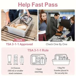 1pc Clear Beach Pouch Waterproof Makeup Bag Transparent Toiletry Organizer Stadium Travel Wash Case Graduation Gift Women