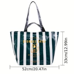 Large-capacity Supermarket Grocery Shopping One-shoulder Portable PP Woven Shopping Bag for Retail Stores, Boutique