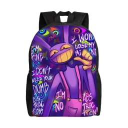 Jax Cartoon Digitals Circus Thermal Backpack Student Unisex Polyester University Backpacks Big Elegant School Bags Rucksack