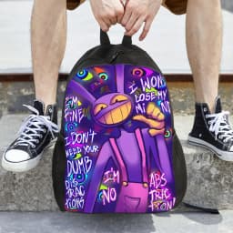 Jax Cartoon Digitals Circus Thermal Backpack Student Unisex Polyester University Backpacks Big Elegant School Bags Rucksack