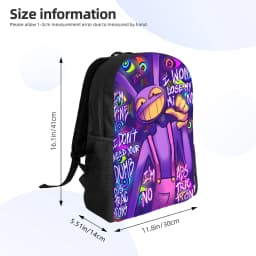 Jax Cartoon Digitals Circus Thermal Backpack Student Unisex Polyester University Backpacks Big Elegant School Bags Rucksack