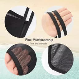 1 Large Capacity Solid Color Mesh Shoulder Bag - Beach Storage Bag, Summer Travel Toiletry Bag, Shopping Tote Bag for Outings