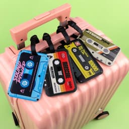 Retro Cartoon Tape Lightweight Plane Fashion Printed Luggage ID Tag Business Trip Bag Tag Luggage Accessories Portable