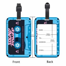 Retro Cartoon Tape Lightweight Plane Fashion Printed Luggage ID Tag Business Trip Bag Tag Luggage Accessories Portable