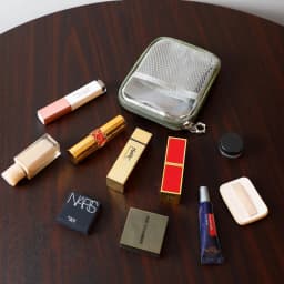 NEW Portable Lipstick Transparent Touch-Up Cosmetic Pouch Cosmetic Organizer Travel Bluetooth Headphone Charging Cable Pouch