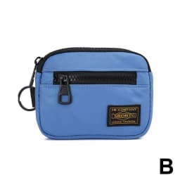 Small Casual Men's Coin Purse Canvas Zipper Short Wallet Retro Key Holder Money Bag Trend Youth Mini Handbag