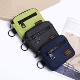 Small Casual Men's Coin Purse Canvas Zipper Short Wallet Retro Key Holder Money Bag Trend Youth Mini Handbag