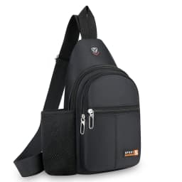 New Waterproof Crossbody Bag, Fashionable Chest Bag, Multifunctional Casual Single Shoulder Water Cup, Men's Backpack for Travel